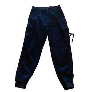 VIP Navy Soft Tencell Skinny High Rise Cargo Pockets SZ 9/29 # 1501